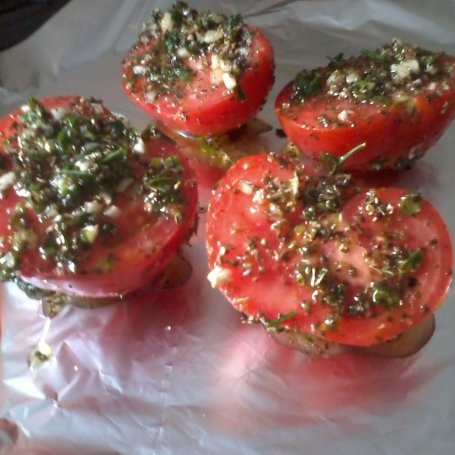 Krok 4 - Pieczone pomidory foto