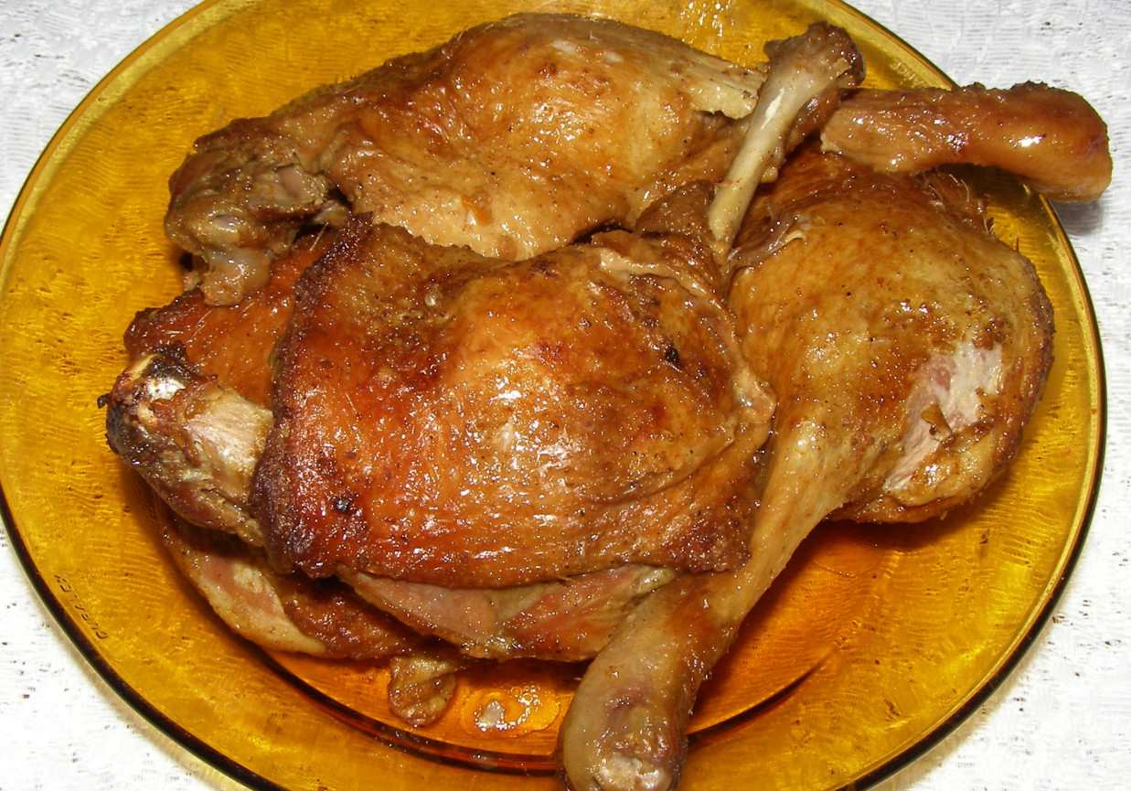 pieczone uda kurczaka na termoobiegu... foto
