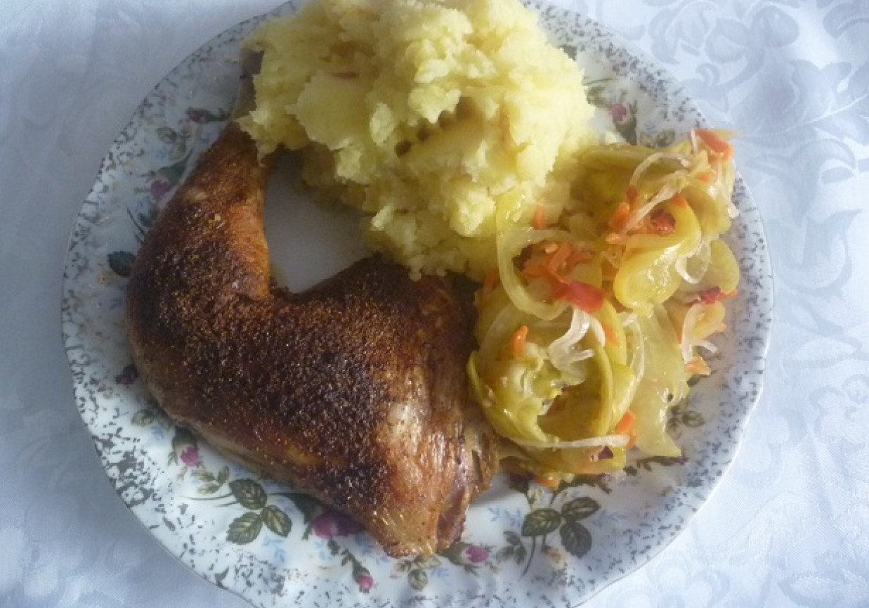 Pieczone udko z kurczaka foto