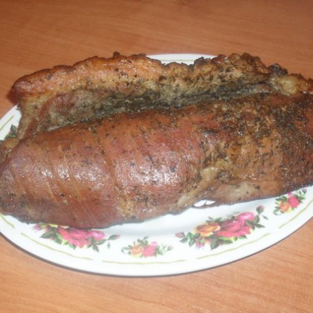 Krok 5 - Pieczony boczek. foto