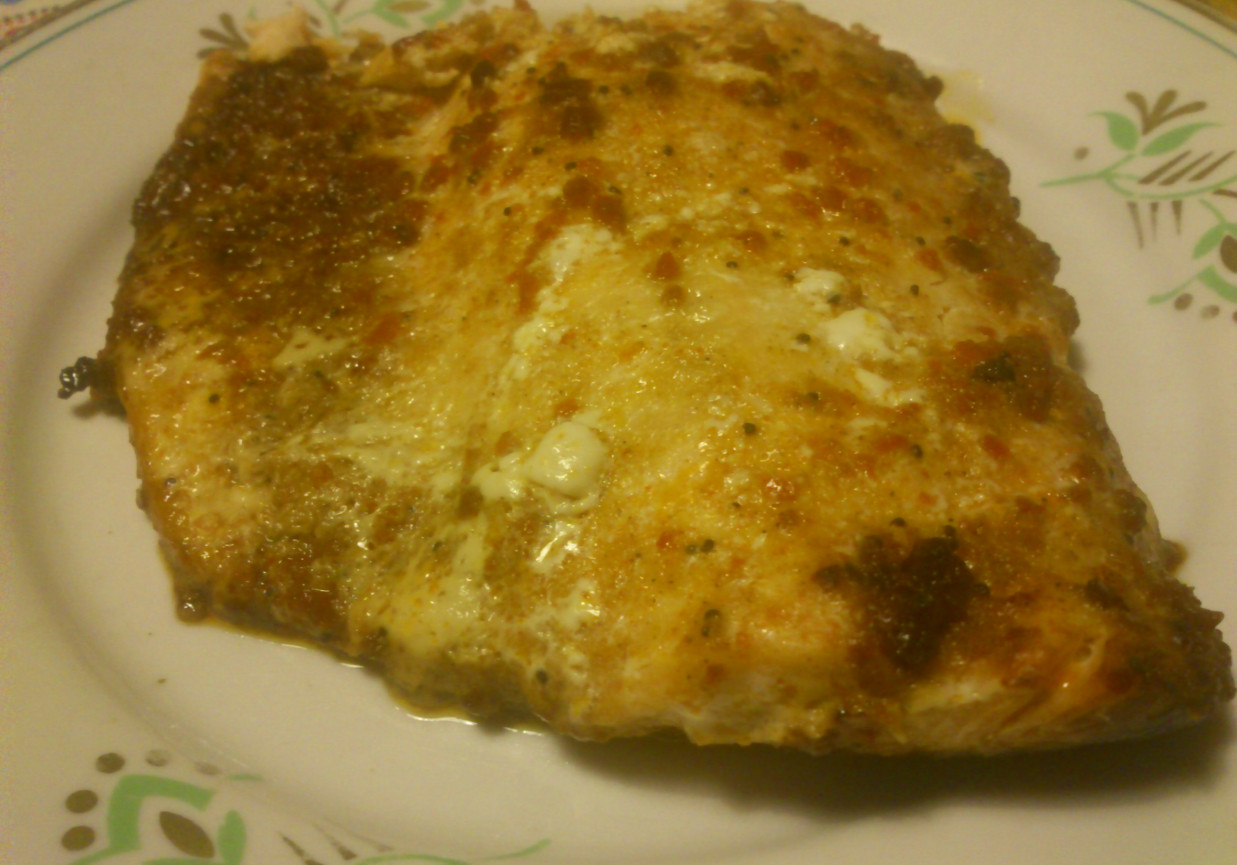Pieczony filet z łososia foto