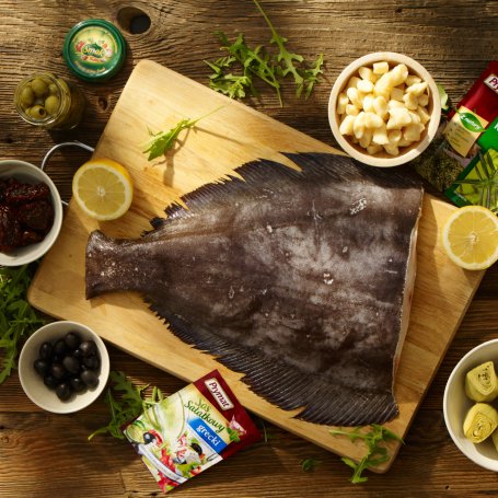Krok 1 - Pieczony halibut z sałatką śródziemnomorską foto