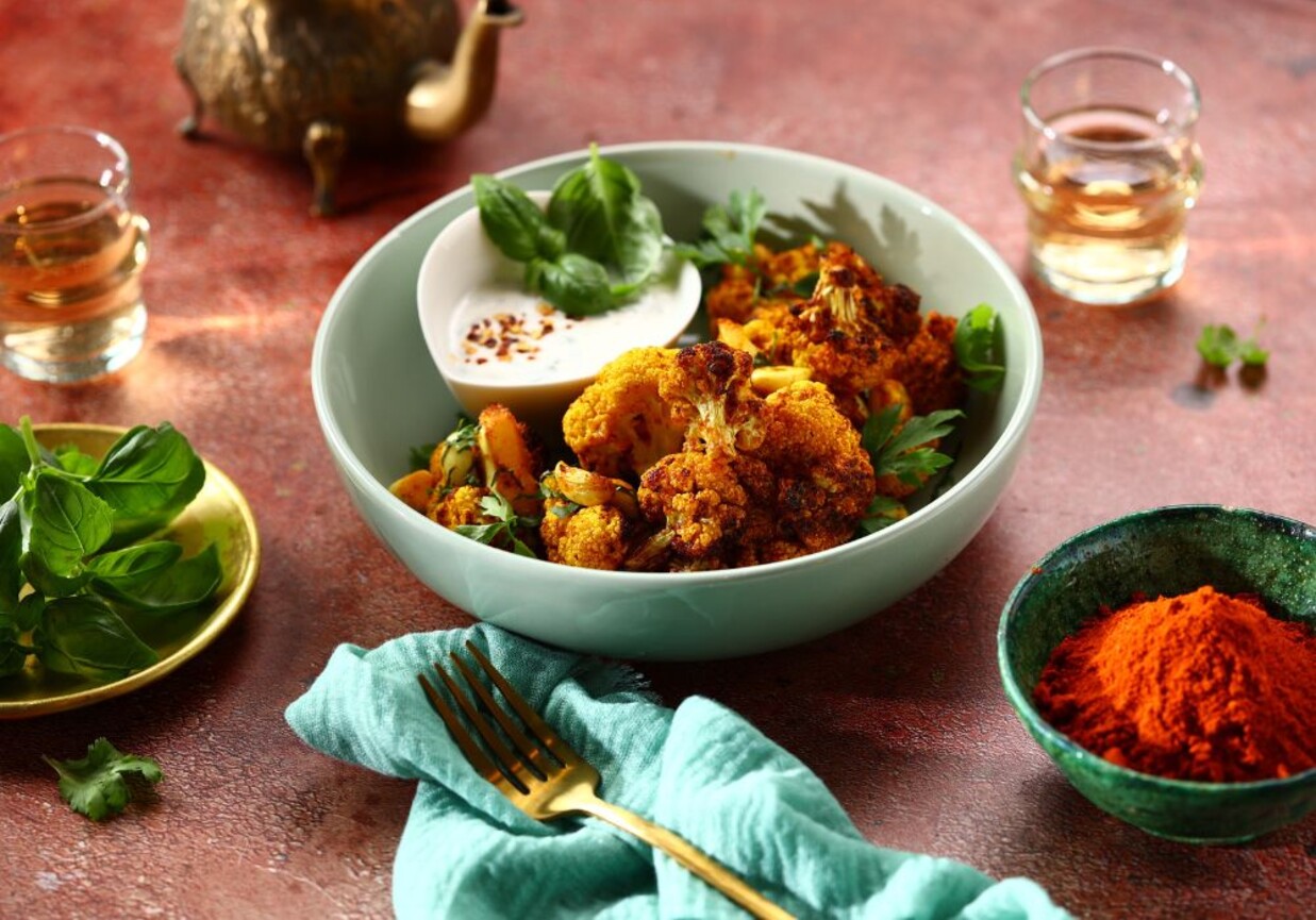 Pieczony kalafior w air fryerze foto