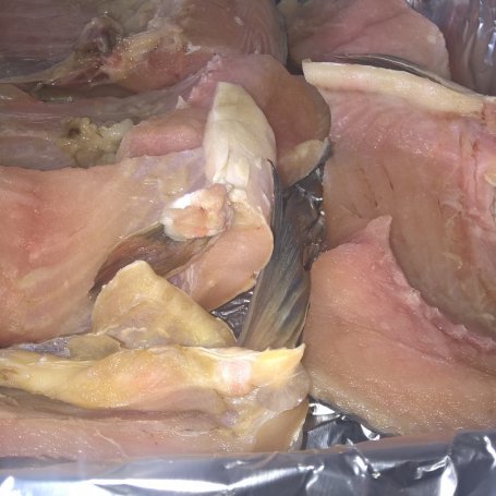 Krok 2 - Pieczony karp z kaszą i brązowymi pieczarkami foto