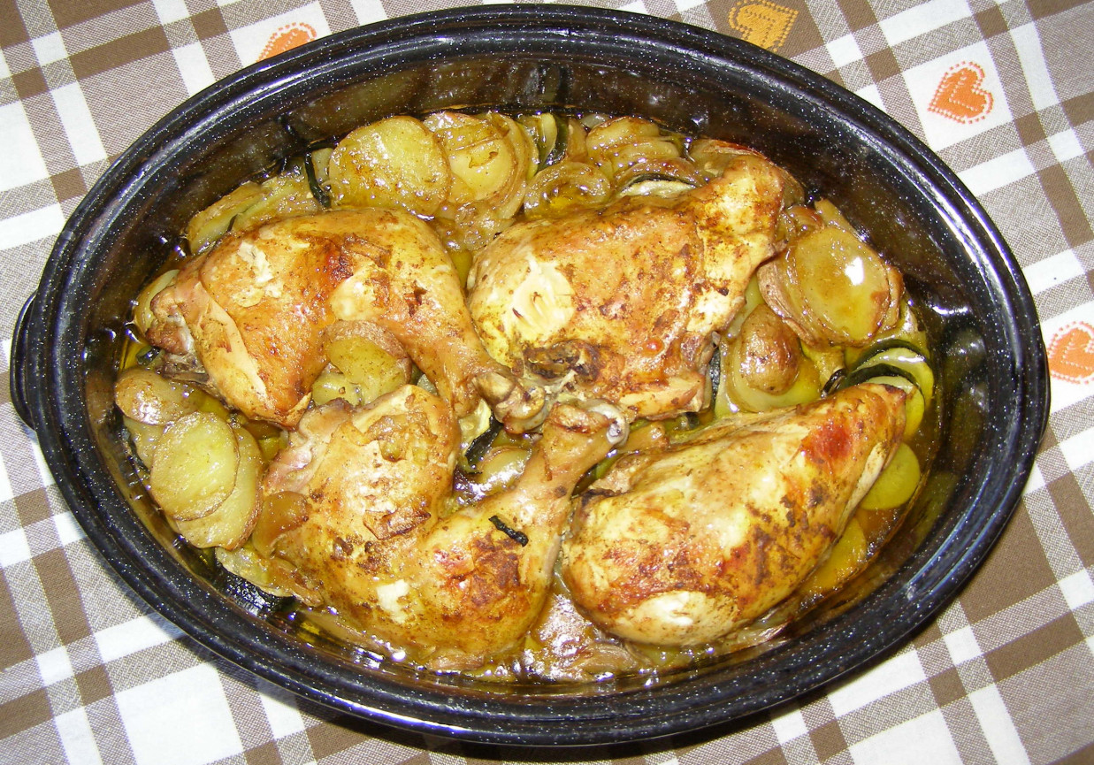 pieczony kurczak w party dip meksykański z warzywami... foto
