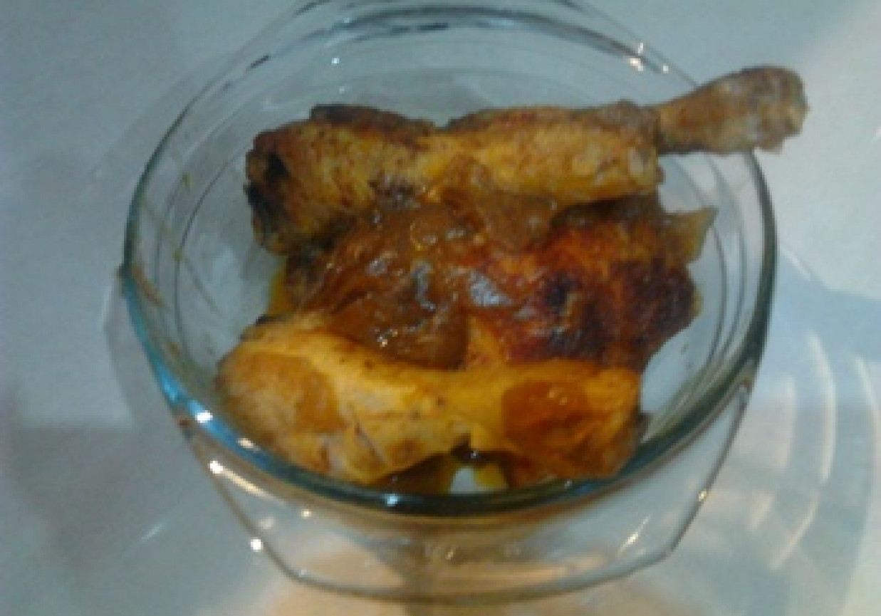 pieczony kurczak z cebulą Agatki foto
