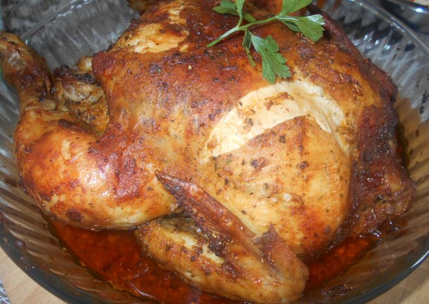 Fotografia przedstawiająca Pieczony kurczak z musztardą