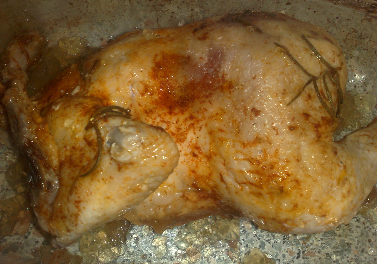 pieczony kurczak z rozmarynem foto