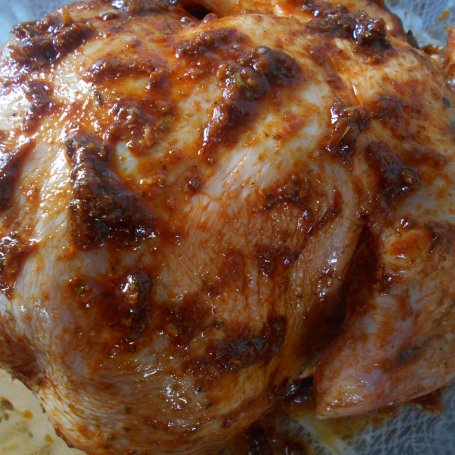Krok 3 - Pieczony kurczak z wędzoną papryką i warzywami foto