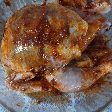 Krok 4 - Pieczony kurczak z wędzoną papryką i warzywami foto