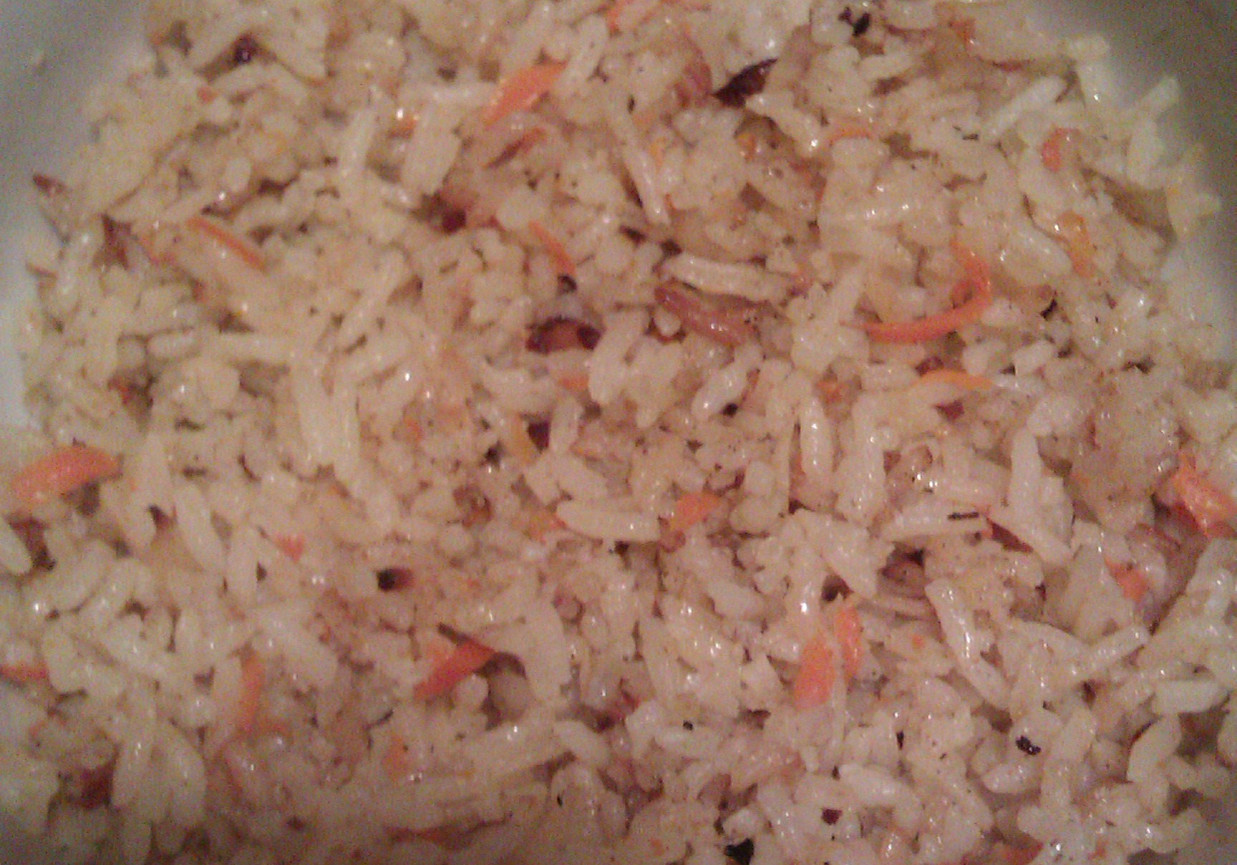 pieczony ryż z warzywami foto