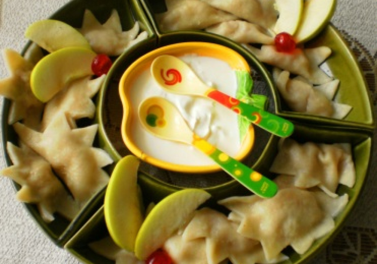 Pierogi o smaku szarlotki : foto