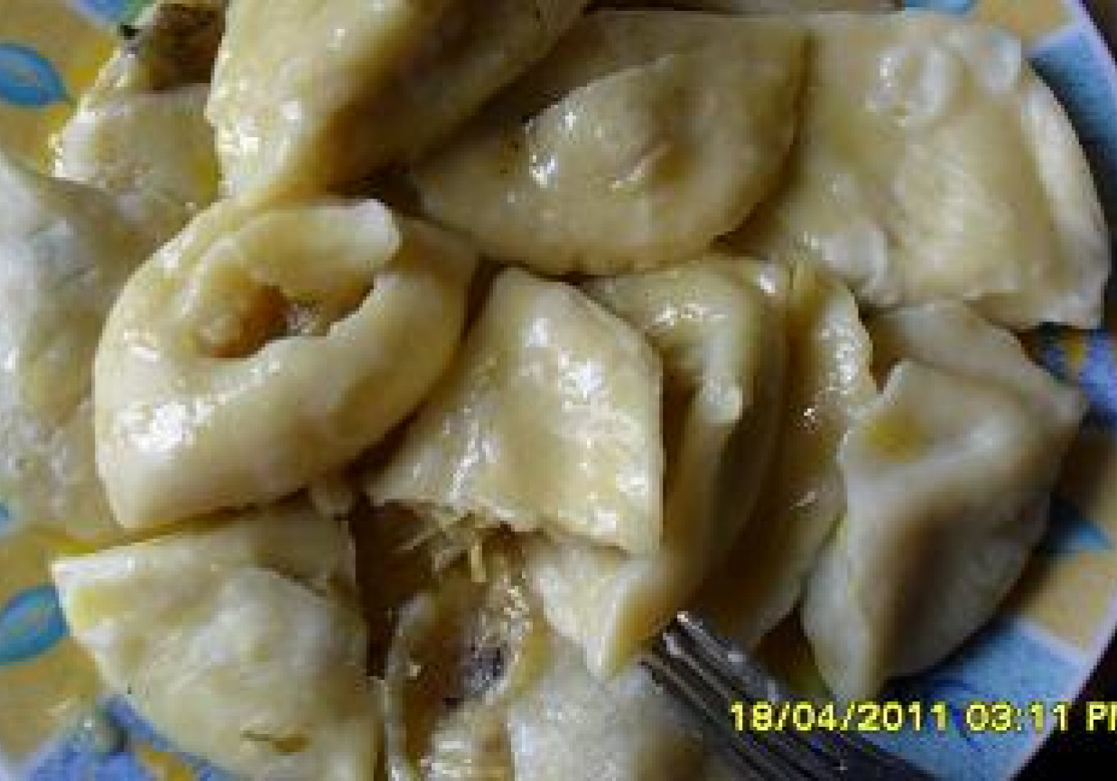 Pierogi rybne z kapustą foto