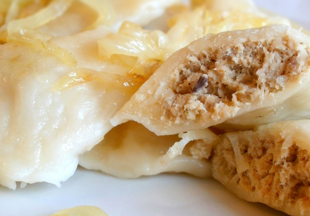 Pierogi z farszem drobiowym foto
