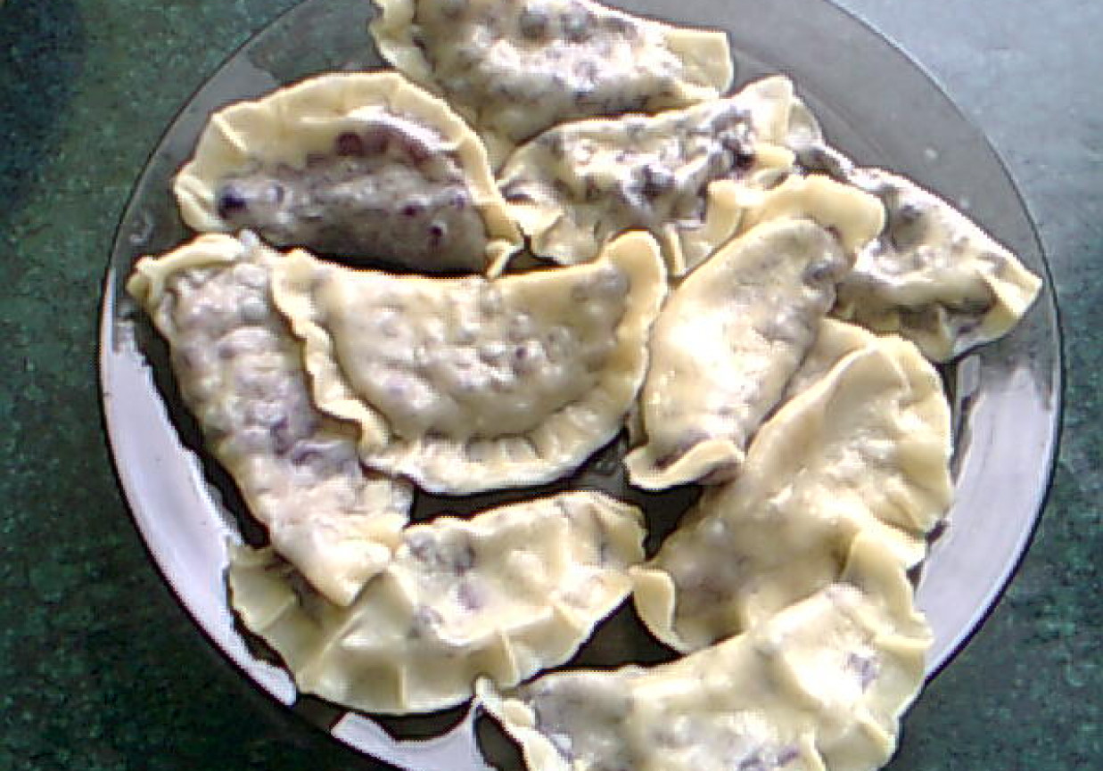 Pierogi z jagodami foto