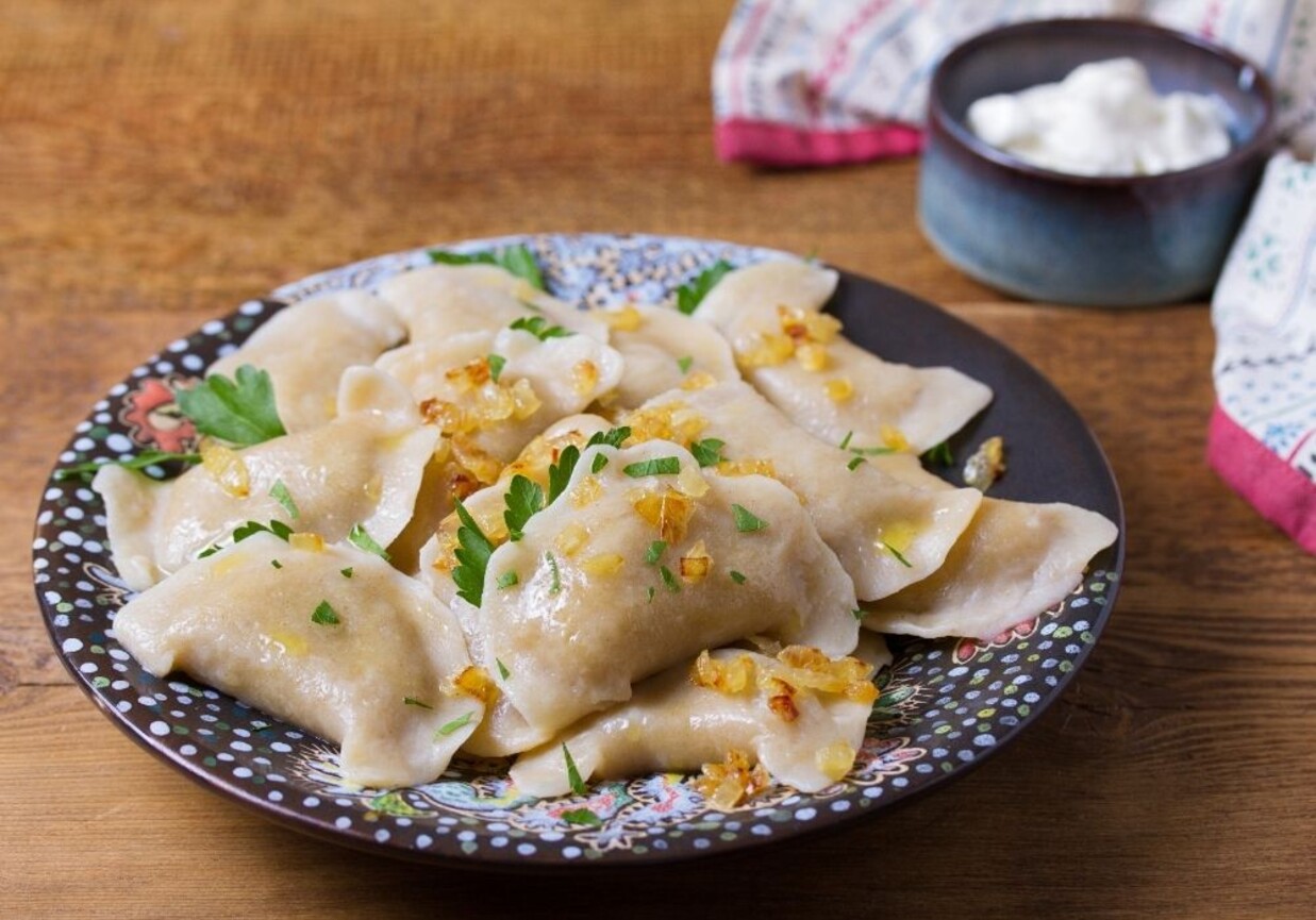 Pierogi z mięsem z indyka foto