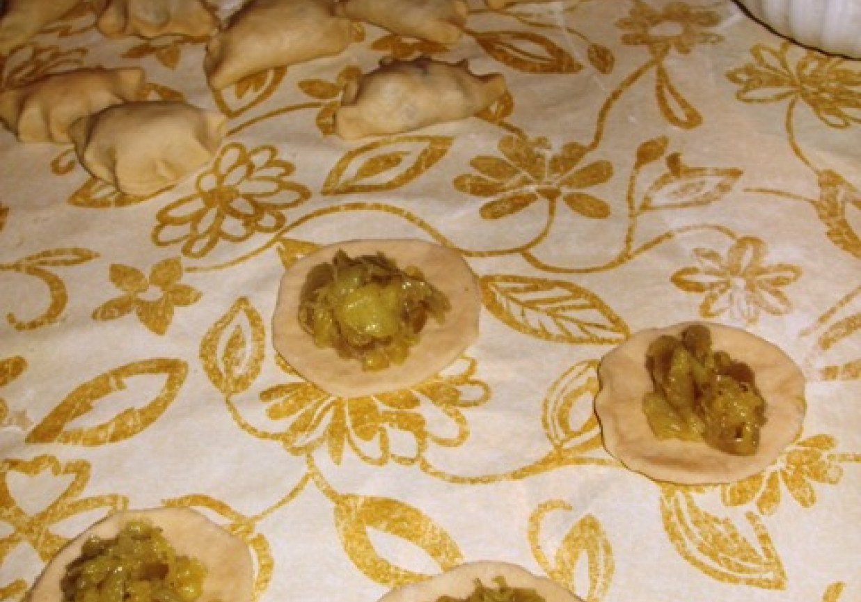 Pierogi z nadzieniem z kapusty słodkiej foto