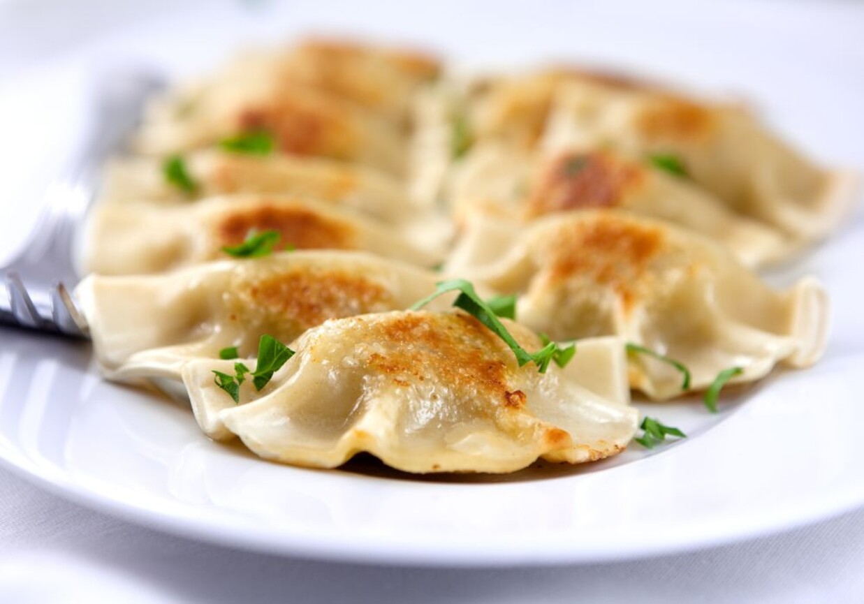 Pierogi z podrobami i mięsem foto