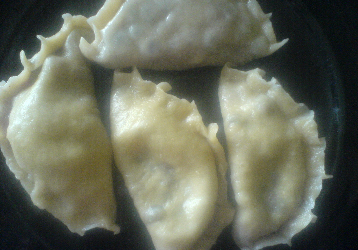 Pierogi z soczewicą i kiszona kapustą foto