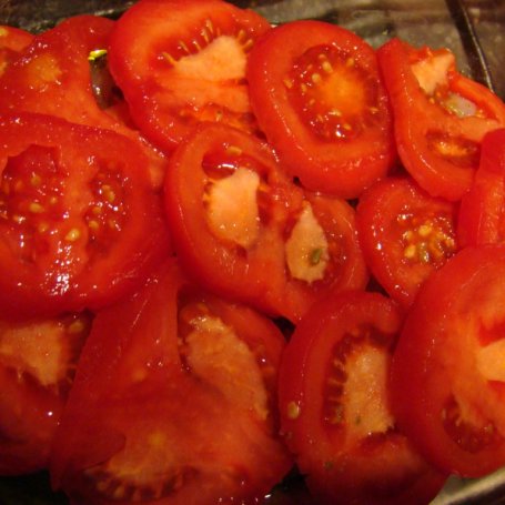Krok 4 - Pierś z indyka zapiekana w pesto z pomidorami i mozzarellą foto
