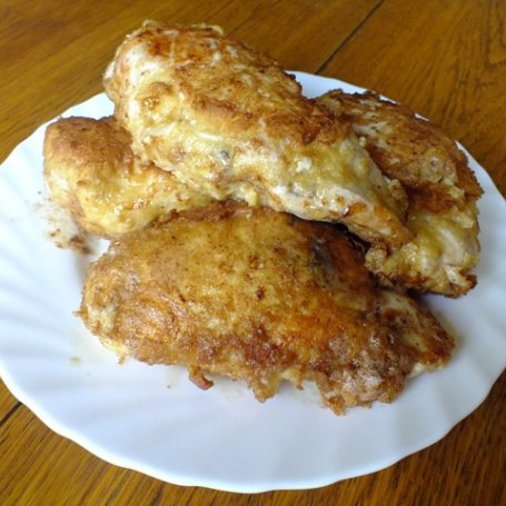 Krok 2 - Pierś z kurczaka nadziewana serem zółtym i pieczarkami z cebulką foto