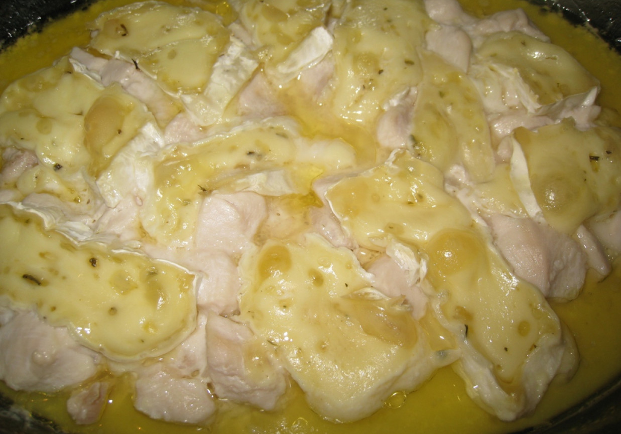 Piersi z kurczaka z serem pleśniowym foto