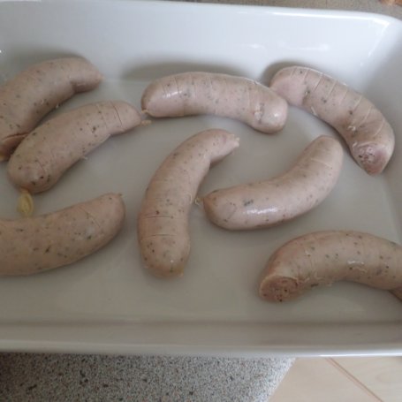 Krok 1 - Pijana biała kiełbasa foto
