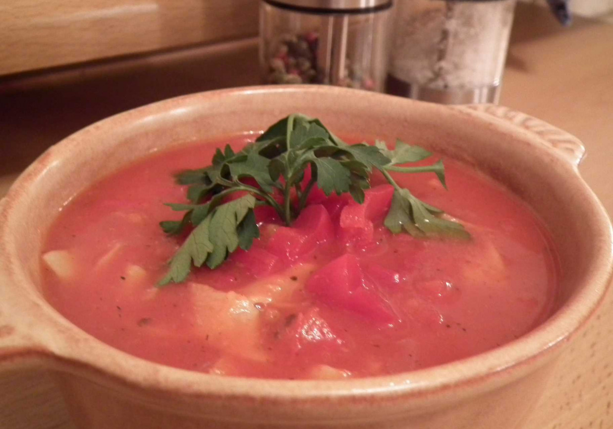 Pikantna zupa - krem z papryki foto