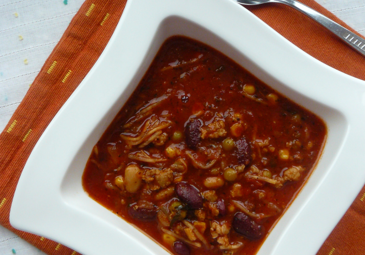 Pikantna zupa meksykańska foto