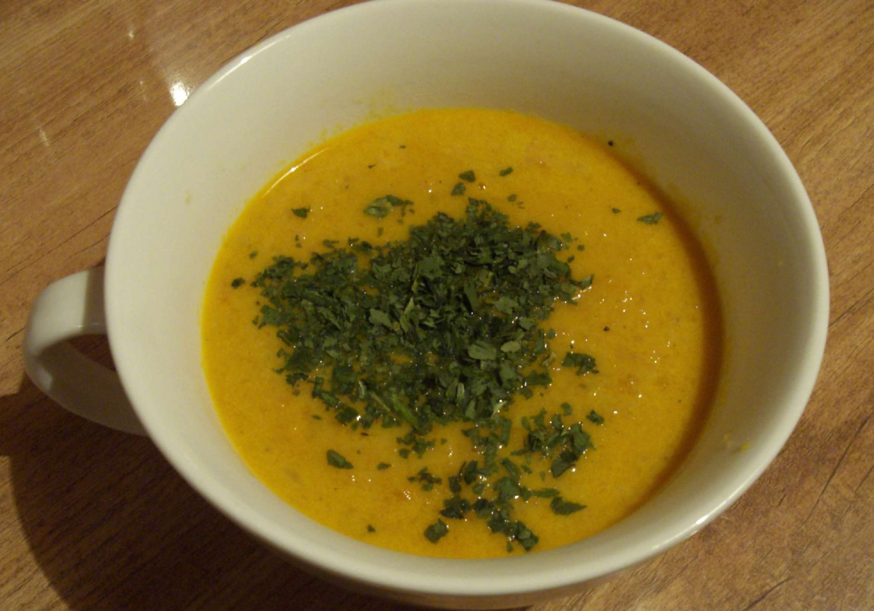 Pikantna zupa z marchwi foto