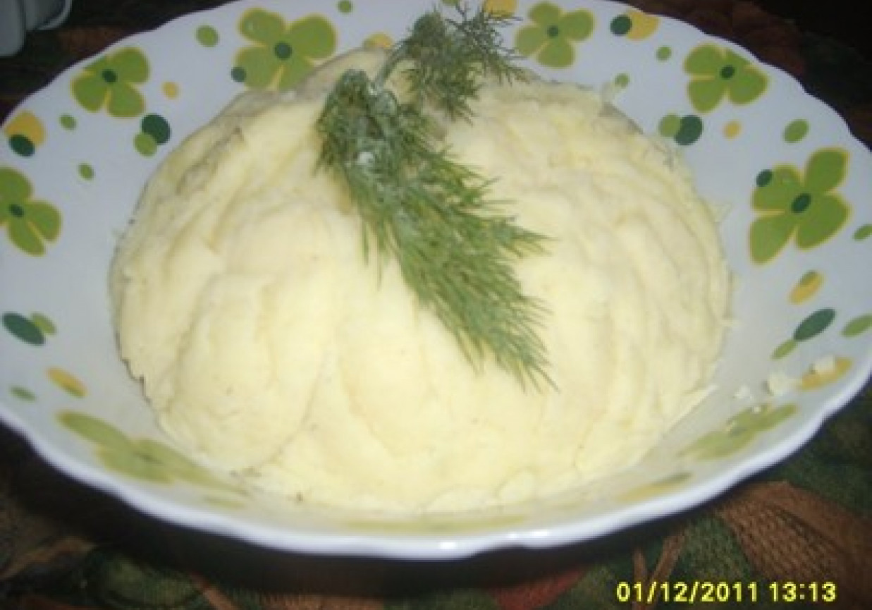 Pikantne pure z gałką muszkatołową foto
