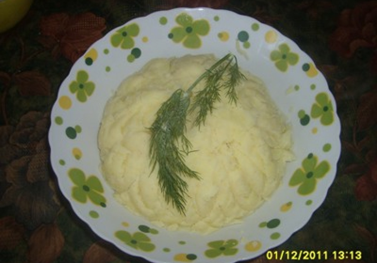 Pikantne pure z gałką muszkatołową foto
