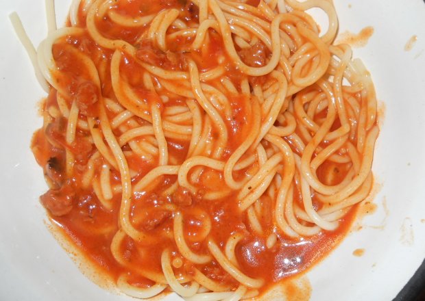 Fotografia przedstawiająca pikantne spagetti