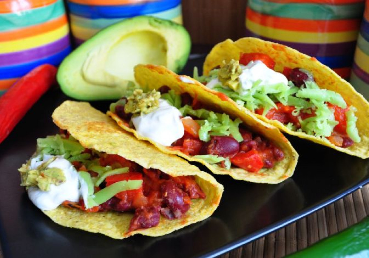 Pikantne tacos wegetariańskie foto