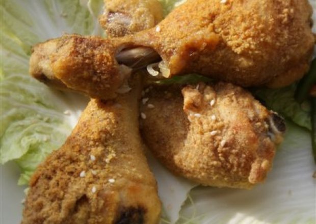 Fotografia przedstawiająca Pikantne udka kurczaka - ayam goreng