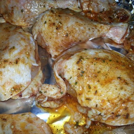 Krok 5 - Pikantny pieczony Kurczak i Lekka sałatka foto