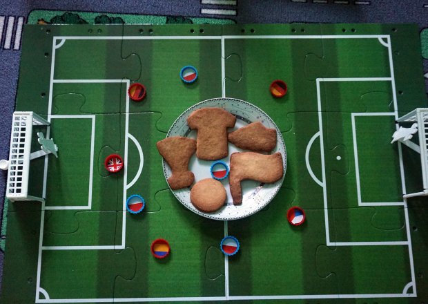 Fotografia przedstawiająca Piłkarskie ciasteczka