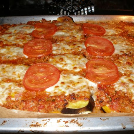 Krok 3 - Pizza bolońska na spodzie z bakłażana foto