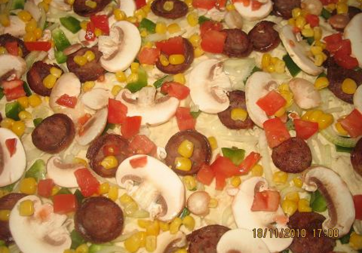 Pizza domowa foto