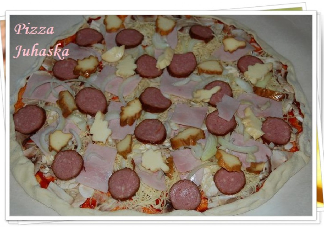 Pizza juhaska ( bez drożdży) foto