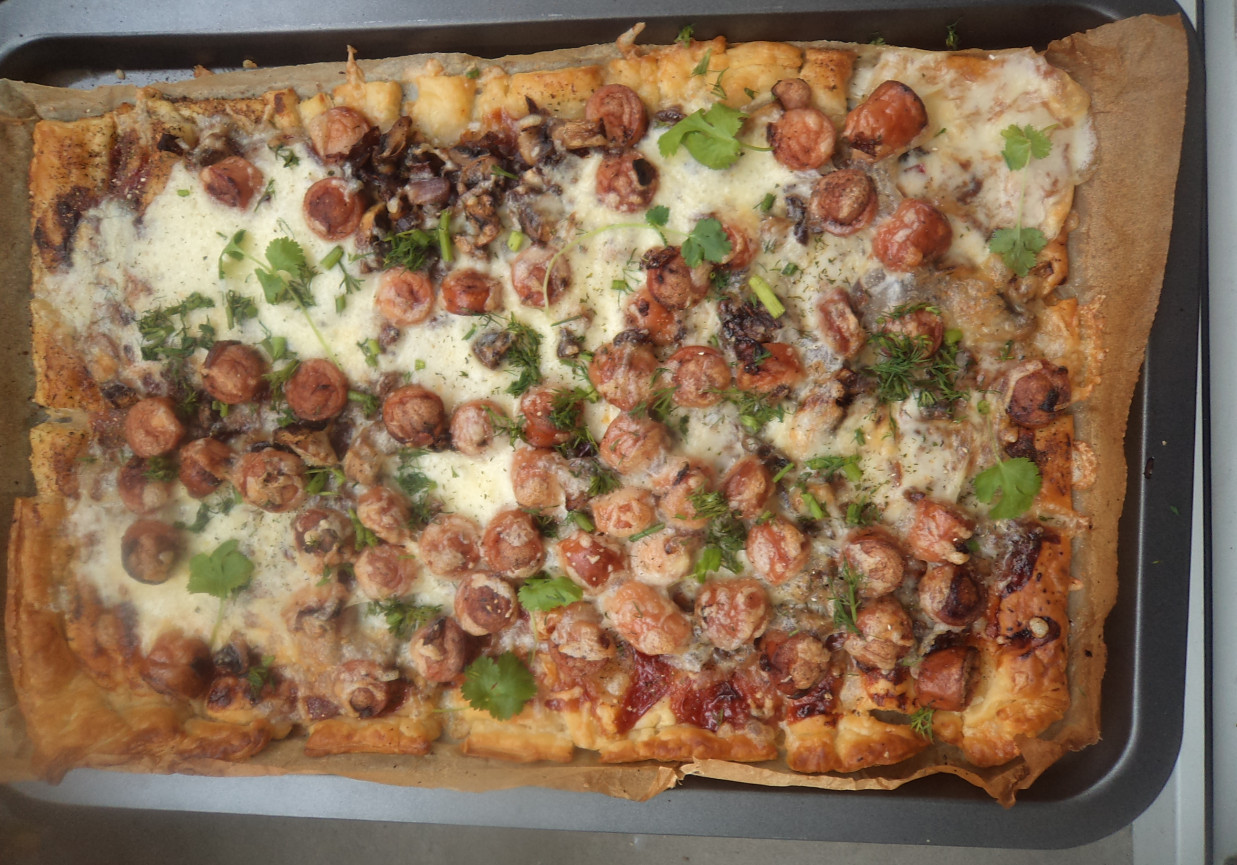 пицца со слоеного теста начинка фото 84