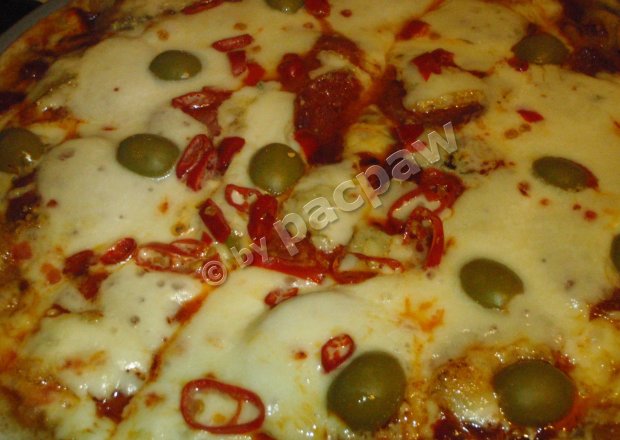 Fotografia przedstawiająca Pizza pełnoziarnista 3 sery