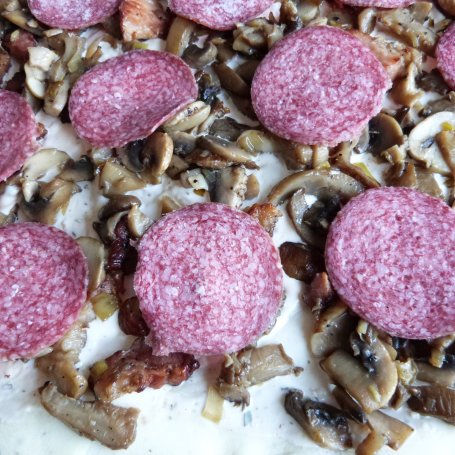 Krok 7 - Pizza podwójnie grzybowa foto