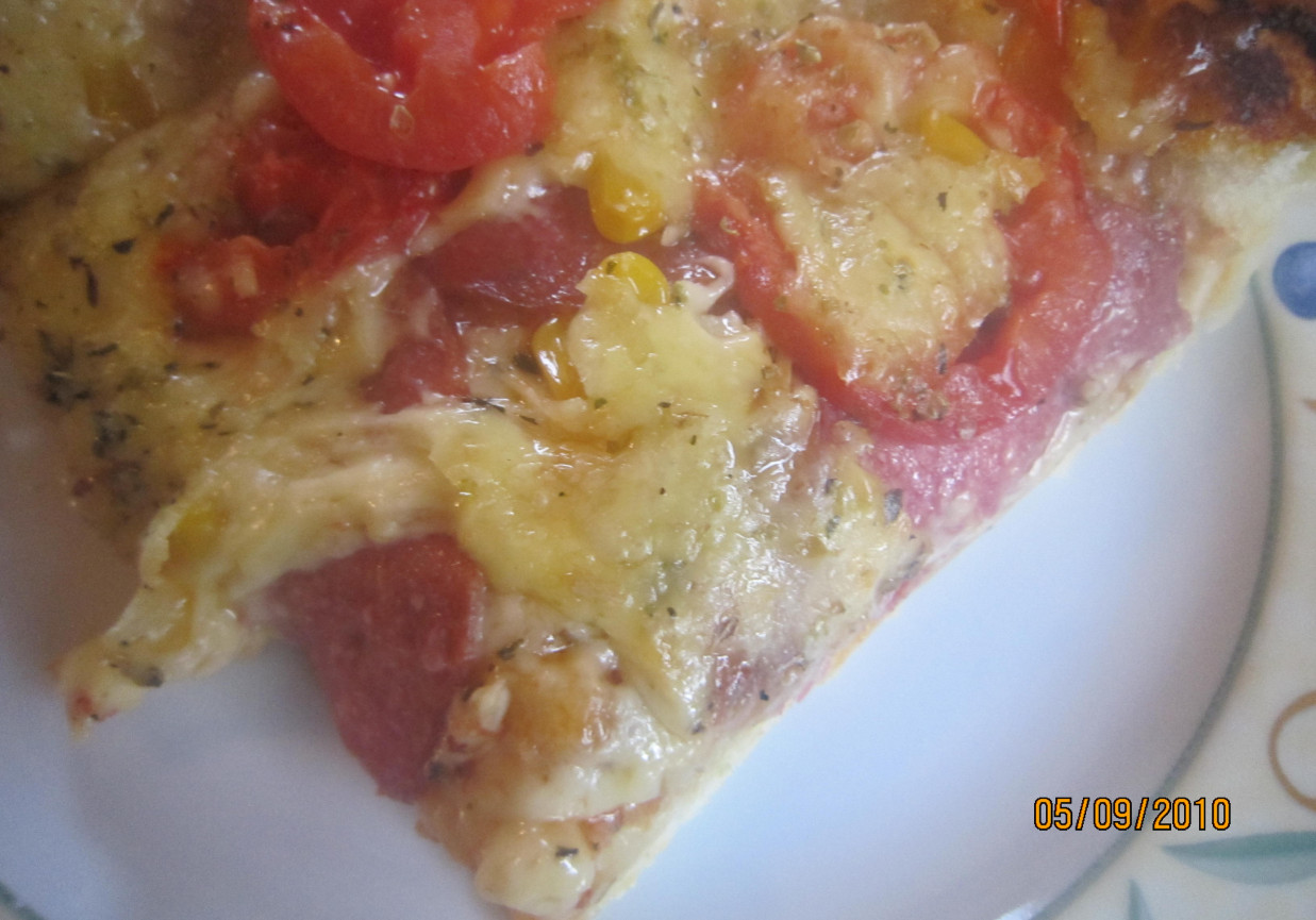 Pizza salami foto
