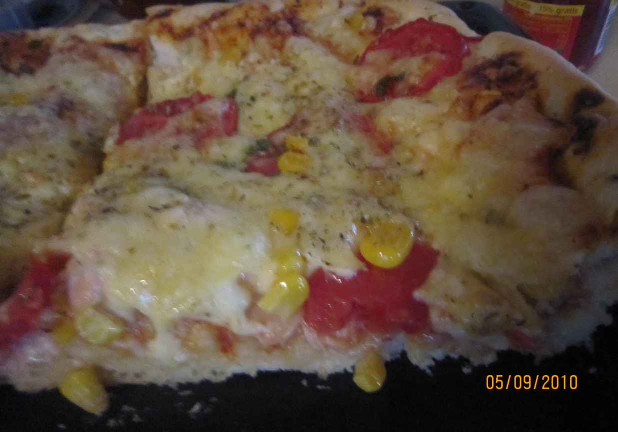 Pizza salami foto