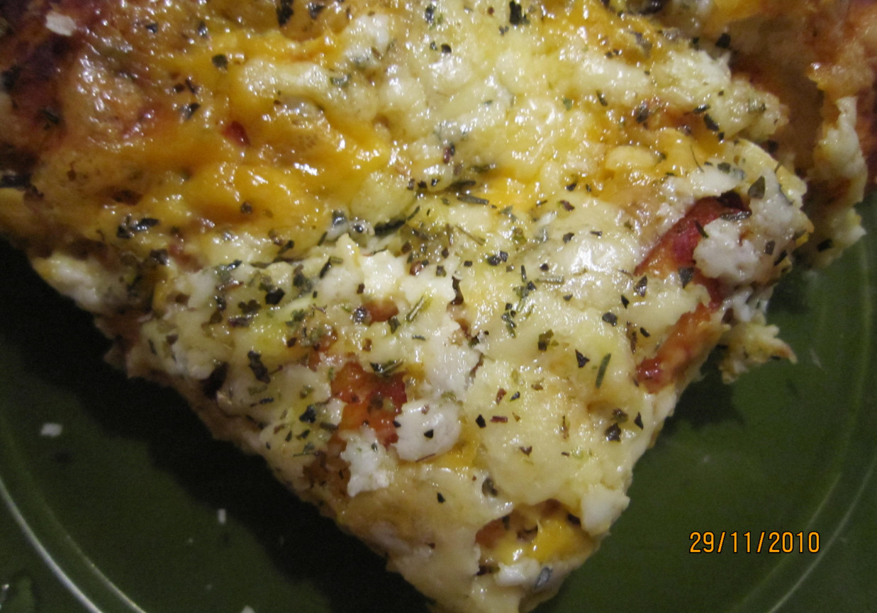 Pizza serowa foto