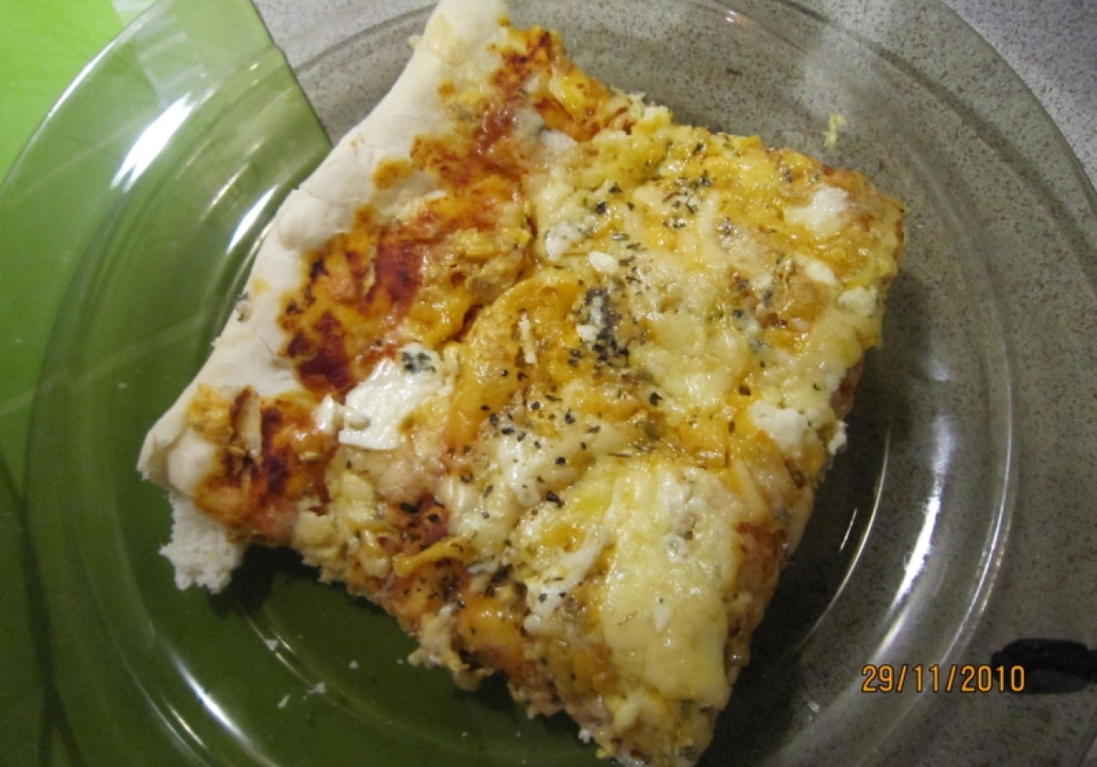 Pizza serowa foto