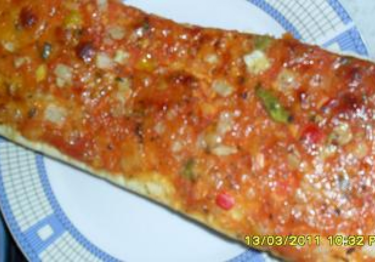 Pizza sycylijska foto