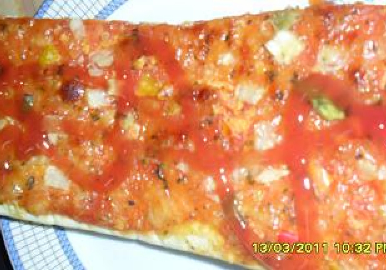 Pizza sycylijska foto