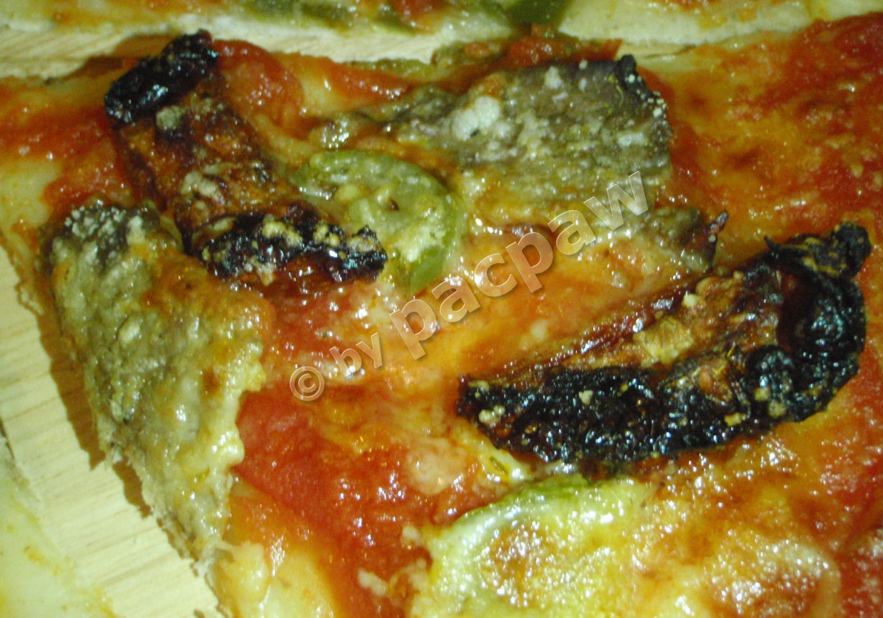 Pizza z grillowaną dziczyzną foto